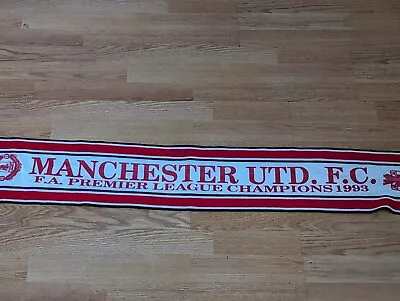 Manchester United Scarf League Champions 1993 • £5