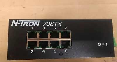 N-Tron 708TX Industrial 8 Port Ethernet Switch • $400