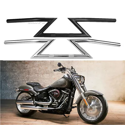 For Harley Honda Yamaha Suzuki U 1'' & 7/8  Motorcycle Handlebars Z-Drag Bars • $38.99