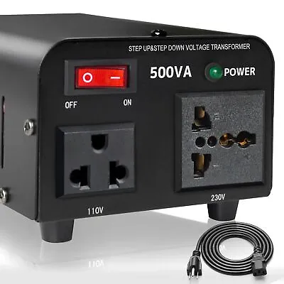 Yinleader 500W Voltage Transformer Power Converter(110V To 220V220V To 110V)... • $46.91