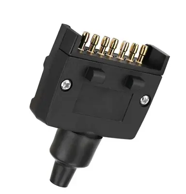 $7.42 • Buy NEW 7 Pin Flat Trailer Plug Caravan Boat MALE Connector Single Part Adapter Plug