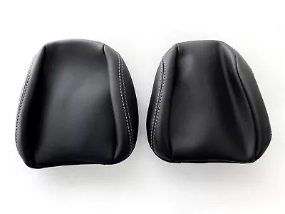 NEW Take Off OEM Leather Headrest Covers For 2015 - 2023 Ford Mustang - Black • $39.95