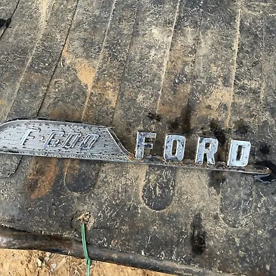 Vintage Ford F-600 Truck Emblem 1960's LH Factory Original All Mounts Good • $29.99