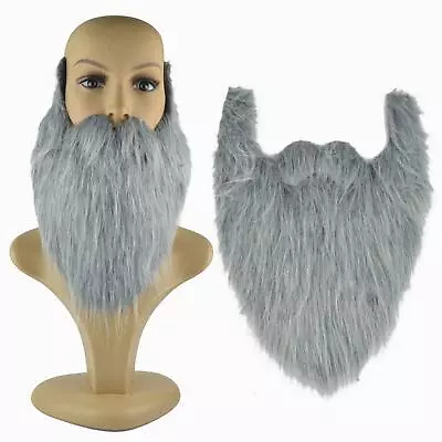 Santa Claus Fake Beard Props Flannel Beard Fake Mustaches Fancy Dress For • £4.90