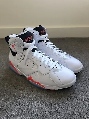 US10 Nike Air Jordan 7 Retro White Infrared (CU9307-160) • $210