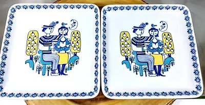 (2) Jef Schijns Mosa Maastricht Holland Square Plates 8.5  • $75