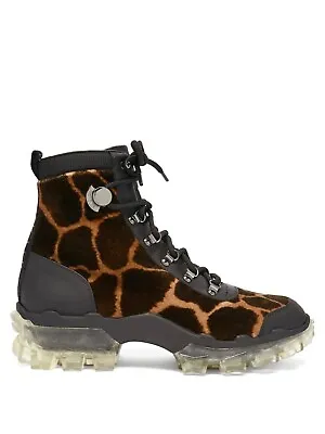 Moncler Helis Hiking Snow Boots Animal Print Size 38 New • $405