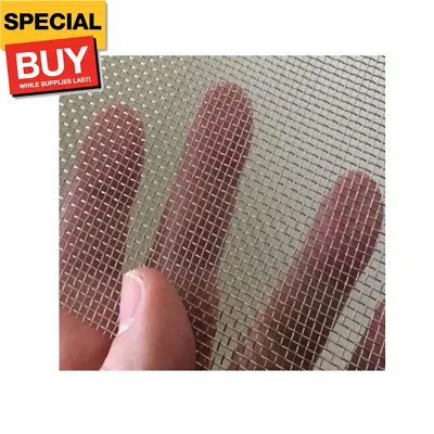 Stainless Steel Woven Wire Mesh Metal Mesh Sheet Metal Security Screen Cabinets  • $10.99