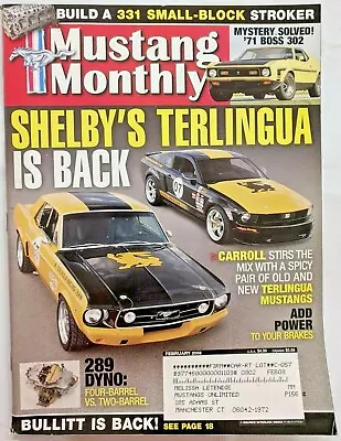 Mustang Monthly Magazine February 2008 Build A 331 Small Block Stroker-M283 • $11.99