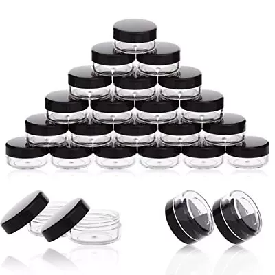 3 Gram Sample Containers With Lids 50 Count Tiny Sample Jars 3ML Makeup Cos... • $14.84