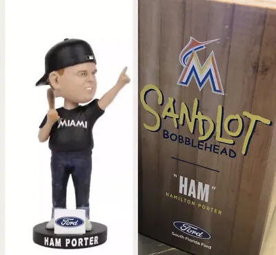Ham Porter ~ 2018 Miami Marlins The Sandlot Movie Bobblehead SGA • $59.95