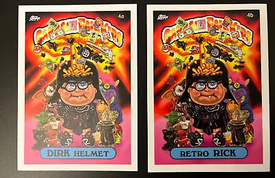 SET Of 2: DIRK HELMET & RETRO RICK GARBAGE FAIL KIDS GPK FAN ART CARD Adam Bomb • £21.42