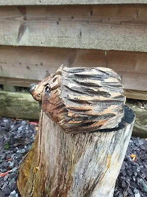 £14.99 • Buy Chainsaw Carved  Hedgehog 