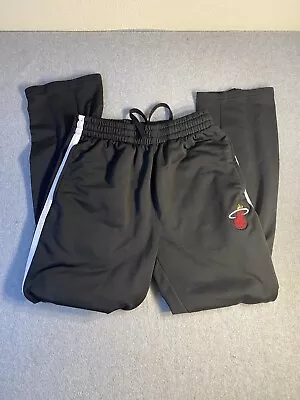 Miami Heat Pants Mens Medium Black Sweatpants NBA  Jogger • $16.99