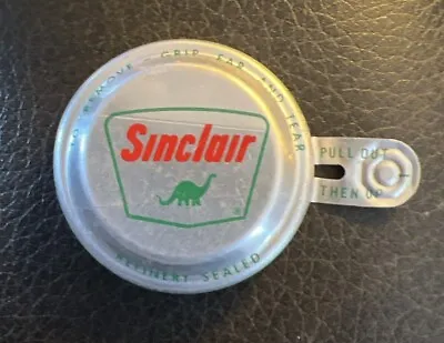 Vintage Rare 2” NOS Sinclair Dino Motor Oil Bottle Metal Cap Lid Top Gas Station • $6.95