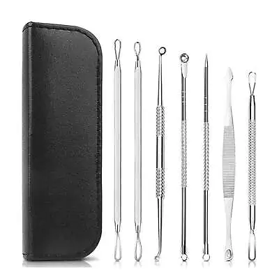 $15.99 • Buy Blackhead Remover 7 Piece Tool Kit For Pimple Extraction Blemish Suction Removal