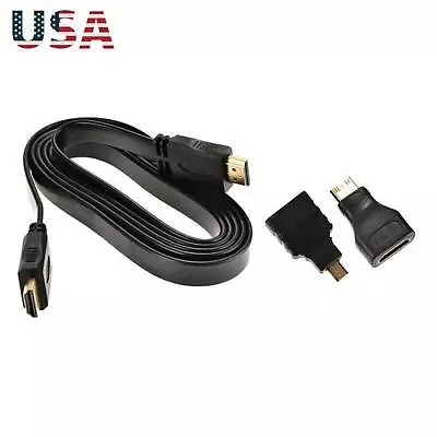 1080P HDMI Cable & HDMI To Mini & Micro Adaptor Set For Android Tablet PC TV A • $12.39