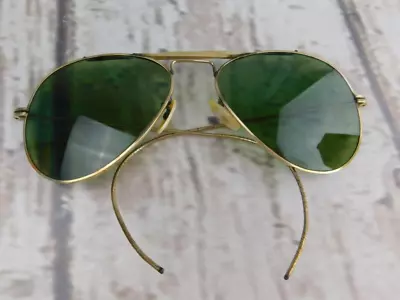 Vintage 1940’s S.R.O. 1/10 12KGF Aviator Shooting Gold Filled Sunglasses Glasses • $134.26