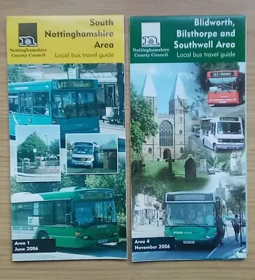 Nottinghamshire County Council - 2006 Bus Maps - South Notts & Southwell Areas • £3.75