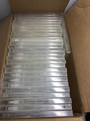 Dvd Cases 14mm  Clear Bulk 30  Cases Holds 4 & 6 Discs Pre Owned  15 Of Each • $39.99