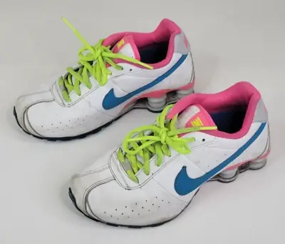 Nike Shox Classic II Youth Size 5Y Womens Size 6.5 Running Shoes Pink Blue White • $31.82