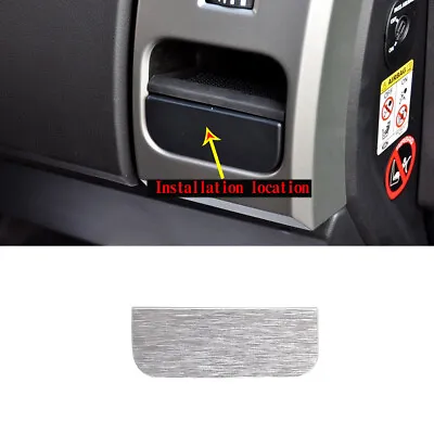 For Land Rover Discovery 3 2004-09 Copilot Cup Holder Decorative Sticker Silver • $19.24