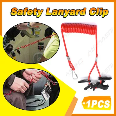 For Yamaha Outboard Engine Motor Kill Stop Switch With Safety Lanyard Clip New • $8.23