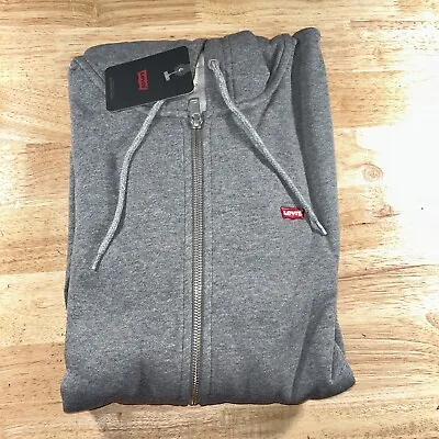 Levi's Men's Standard Fit Zip-Up Hoodie  Heather Gray Size L NWT • $28