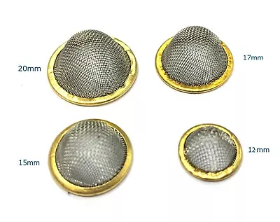 Brass Filter Screens Conical Bowl Gauze For Smoking Pipe 12/15/17/20mm 10 Mixed • £5.99