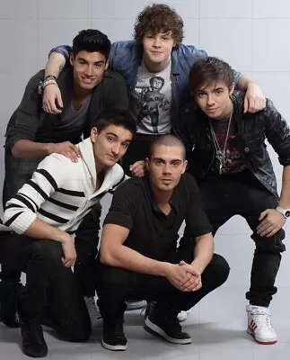 THE WANTED - TOM PARKER - MAX GEORGE - NATHAN SYKES - 10  X 8  Group Photo • £2.35