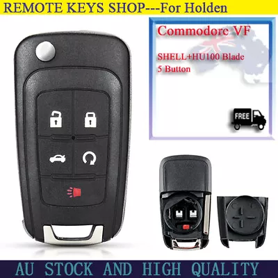 5Button For HOLDEN COMMODORE VF 2013+ Flip Key Remote Blank Shell/Case/Enclosure • $12.04