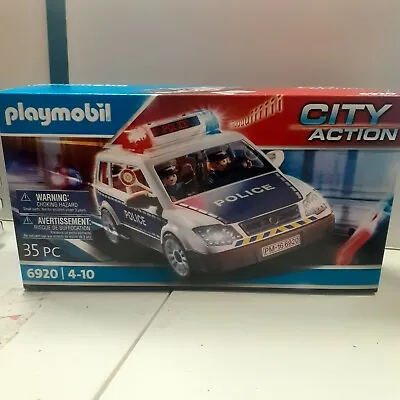 Playmobil City Action Police Car With Light And Sound 6920 Damaged Box Brand New • £29.95
