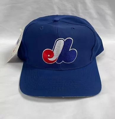 Montreal Expos Washington Nationals Vintage Hat Cap Snapback Blue Jersey New • $18.99