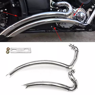 $189 • Buy Shortshots Staggered Exhaust Muffler Pipe For Yamaha V-Star 1100 XVS1100 US 