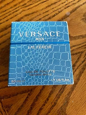 Eau Fraiche By Versace Eau De Toilette EDT Spray For Men 1.7 Oz / 50 Ml New • $40