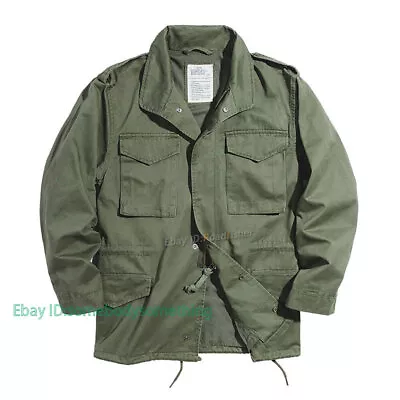 Men's Vintage M65 Field Jacket Replica Coat Multiple Pockets Work Jacket Parka • $52.44