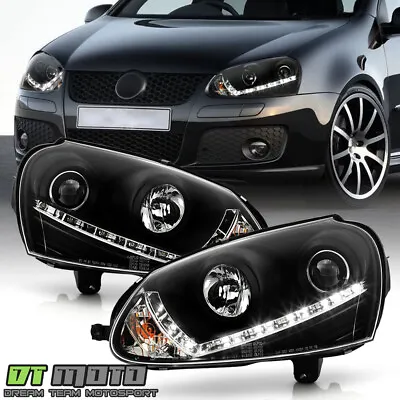2006-2009 VW GTI Jetta Rabbit Projector Headlights W/LED Daytime Running Lamps • $188.99