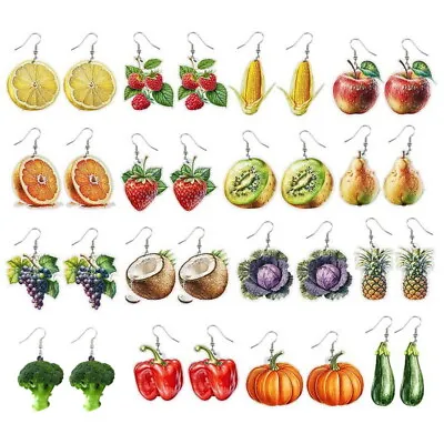 Fruit Medley Pendant Earrings Juicy Colourful Accessories For Fresh And Fun Look • $1.99