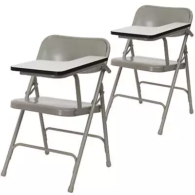 Rutherford 2 Pack Premium Steel Folding Chair With Left Handed Tablet Arm • $103.39