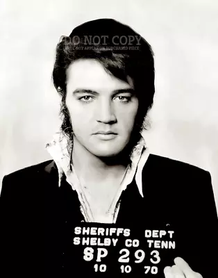 Elvis Presley Mugshot Photograph 8 X 10 - Rare 1970 Mug Shot - Poster Art Print • $14.99