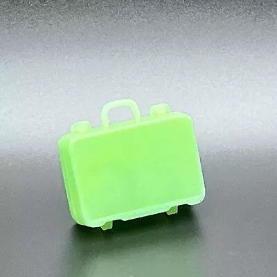 Vintage Barbie Clone Neon Granny Apple Green Suitcase Luggage (Hong Kong) • $7.29