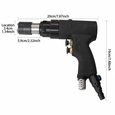 £126 • Buy Handheld Pneumatic Tapping Machine Air Drill Tapper M3/4/5/6-8/10/12 400Rpm