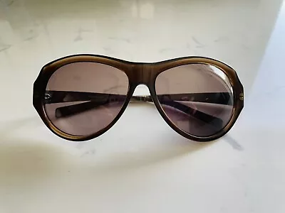 Vintage YSL Yves Saint Laurent Women’s Sunglasses 6030/ S Italy Brown Silver • $99.99