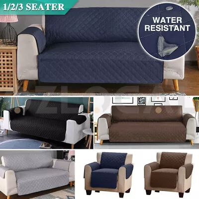 1/2/3 Seater Pet Sofa Cover Couch Covers Lounge Slipcovers Quilted Protector Dog • $18.99