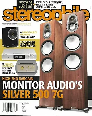 $9.98 • Buy STEREOPHILE Magazine February 2022 MONITOR AUDIO'S SILVER 500 7G 