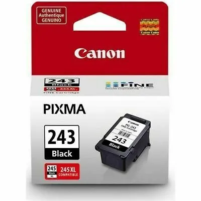 GENUINE Canon PIXMA PG-243 Black Ink Cartridge - New And Sealed • $18.75