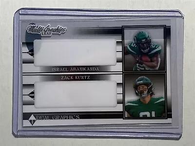 ISRAEL ABANIKANDA - ZACK KUNTZ 2023 Leaf Eclectic MultiGraphics CLEAR PROOF 1/1 • $2.99