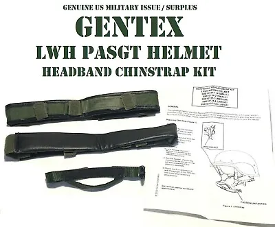 Us Military Usmc Lwh Replacement Headband Chinstrap Combat Pasgt Helmet L New • $12.95