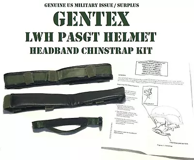 Us Military Usmc Lwh Replacement Headband Chinstrap Combat Pasgt Helmet Med New • $8.95