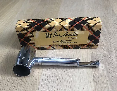 VTG Mr. Bartender Bar Laddie Chrome Cocktail Jigger Ice Hammer Opener W/ Box I1 • $19.95